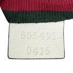 Gucci 2-Way GG Emblem Shoulder Bag Supreme Canvas White — view 6