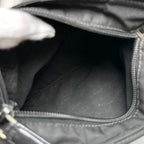 Prada Shoulder Bag Tessuto Triangle Logo Crossbody Nylon Black Silver — view 7
