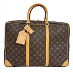 Louis Vuitton Sirius 45 LV Logo Travel Bag Monogram Canvas Brown Gold