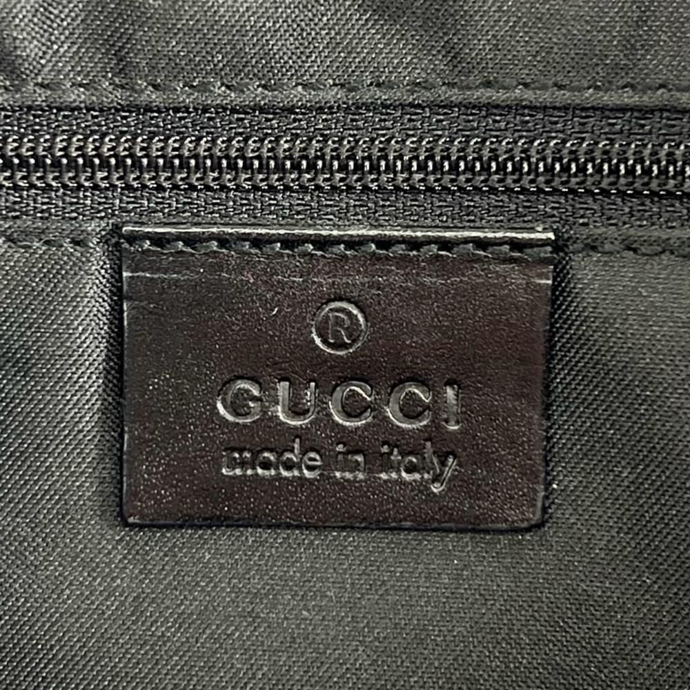 Gucci Jackie Shoulder Bag GG Canvas Leather Red Black Silver — view 6
