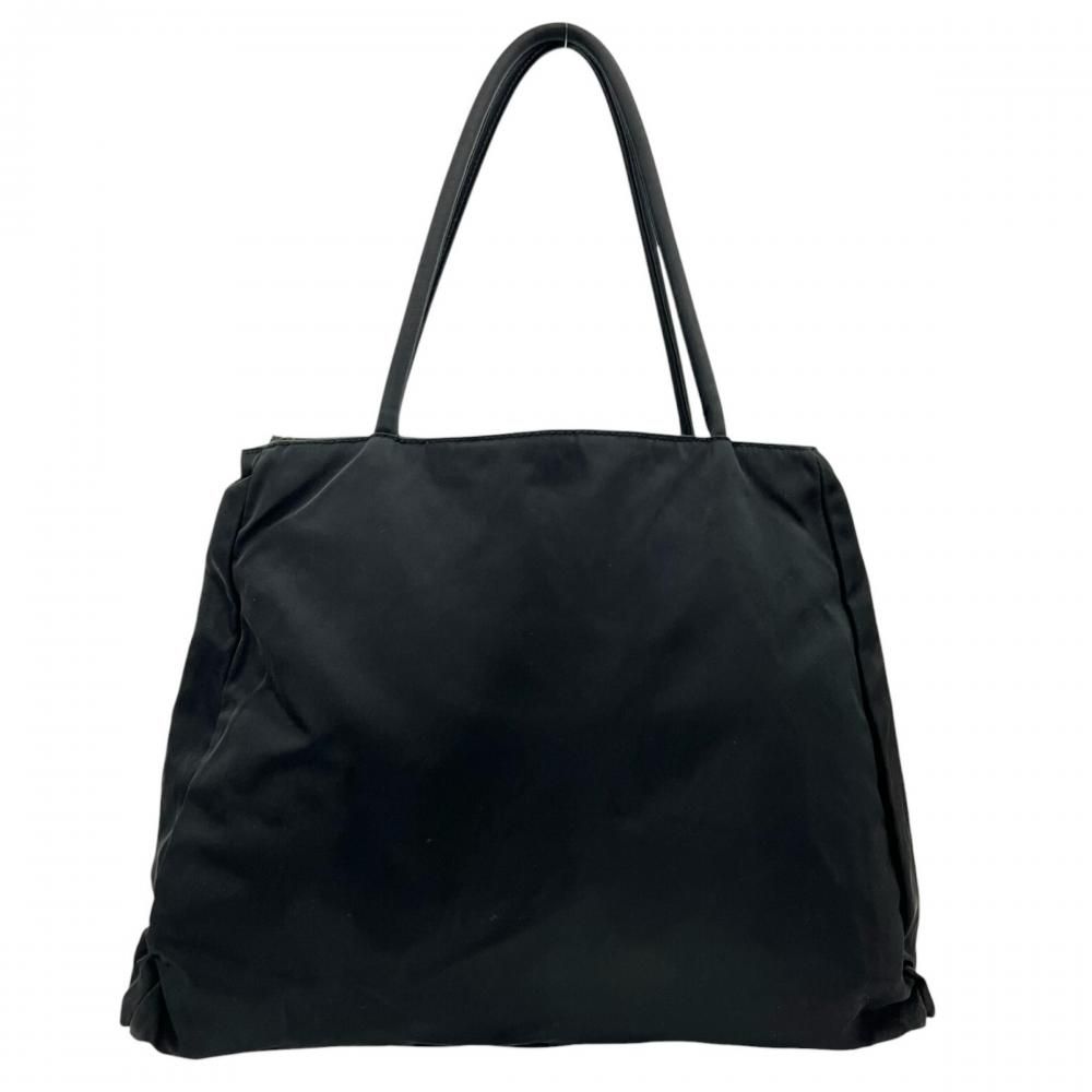 Prada Tote Shoulder Nylon Black Silver — view 2