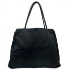 Prada Tote Shoulder Nylon Black Silver — view 2