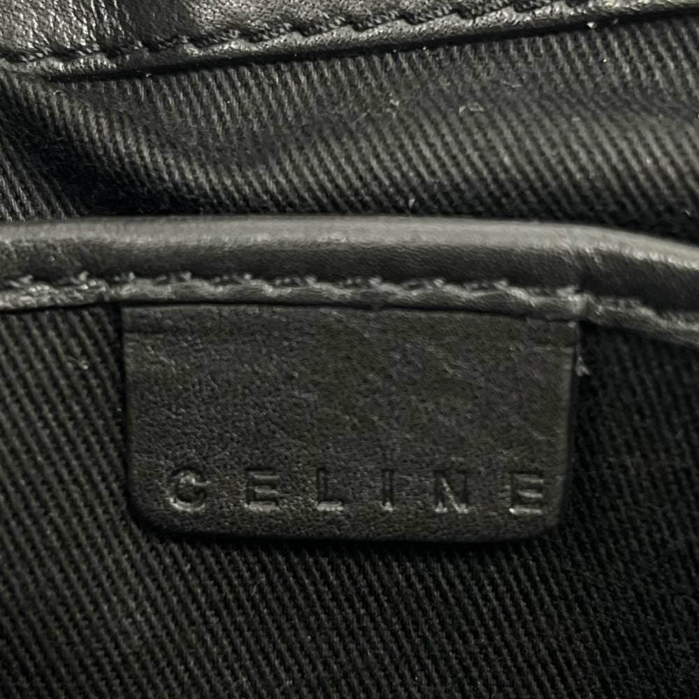 Celine Handbag Boogie Bag Leather Black Gold — view 6