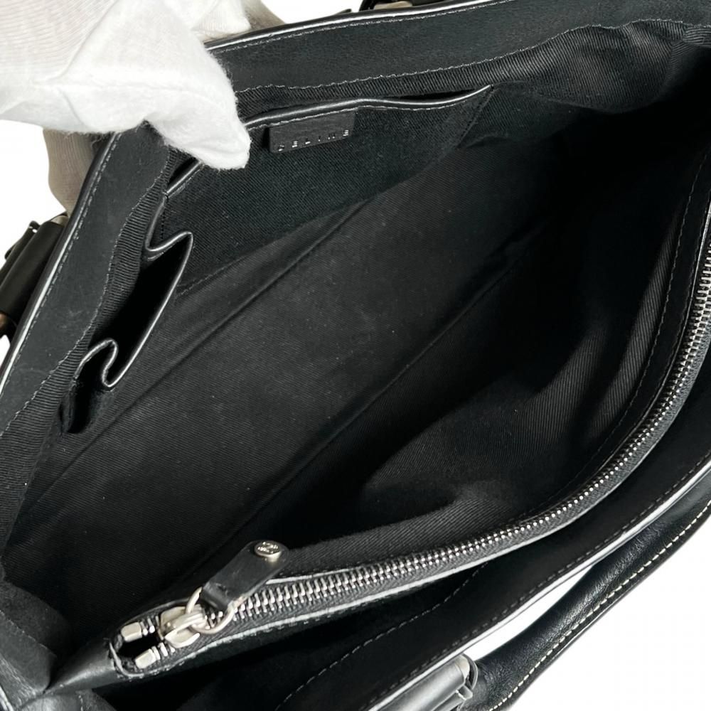 Celine Handbag Boogie Bag Leather Black Gold — view 5