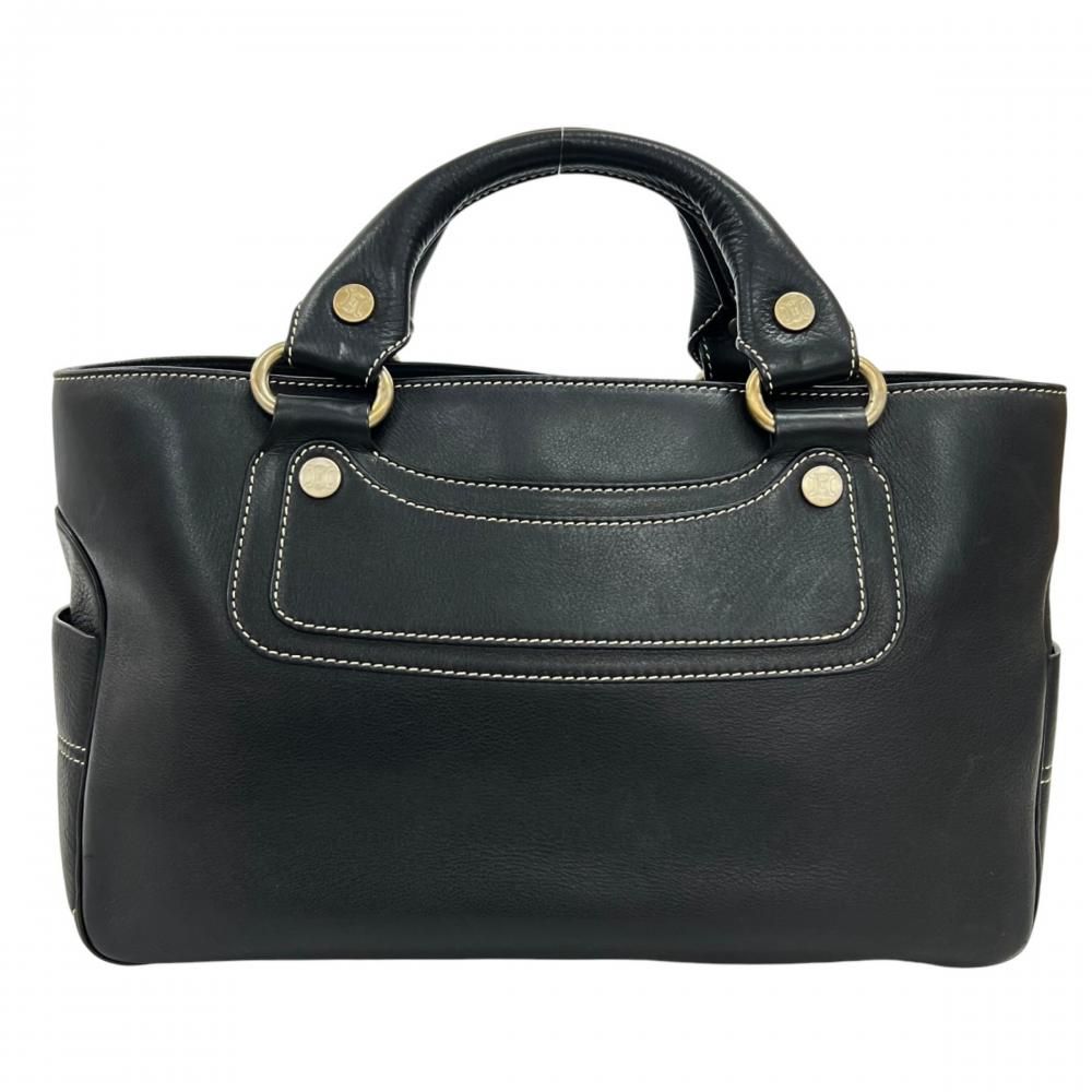 Celine Handbag Boogie Bag Leather Black Gold — view 2