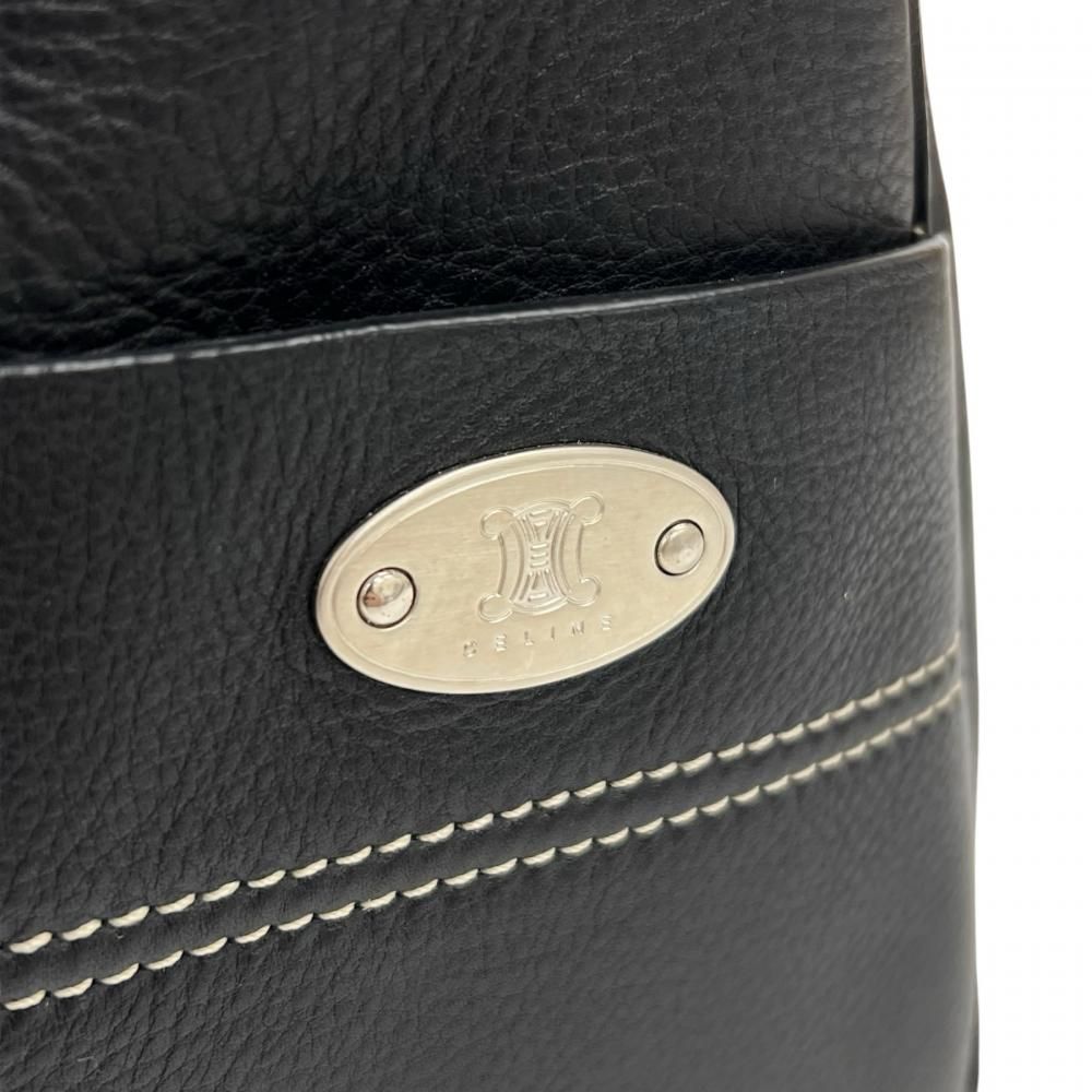 Celine Handbag Boogie Bag Leather Black Gold — view 8