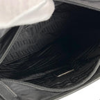 Prada Tote Triangle Logo Shoulder Nylon Black Silver — view 4