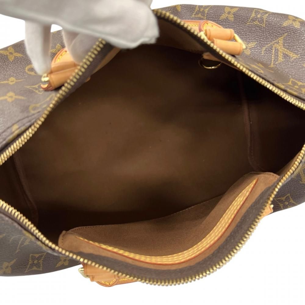 Louis Vuitton Handbag Monogram Speedy 30 LV Logo Brown Gold — view 4