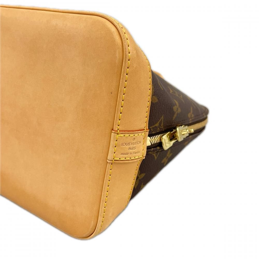 Louis Vuitton Handbag Monogram Alma PM LV Logo Brown Gold — view 8
