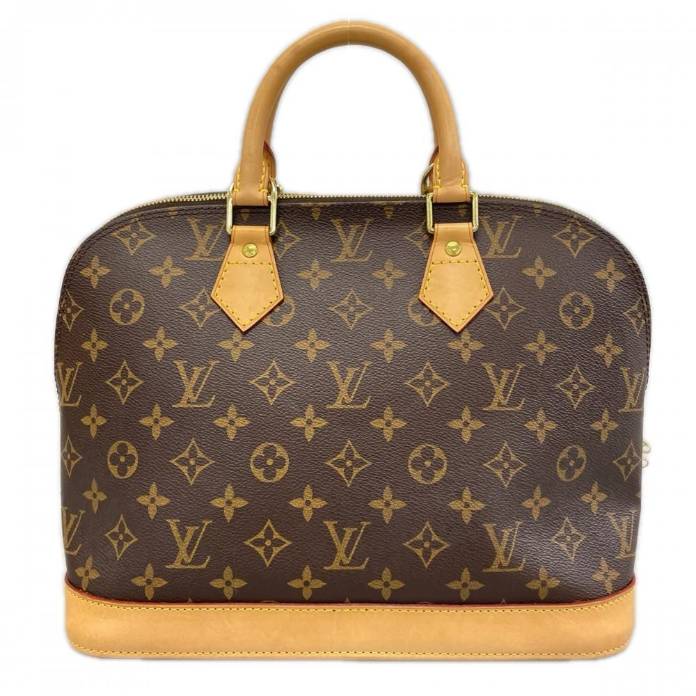 Louis Vuitton Handbag Monogram Alma PM LV Logo Brown Gold — view 2