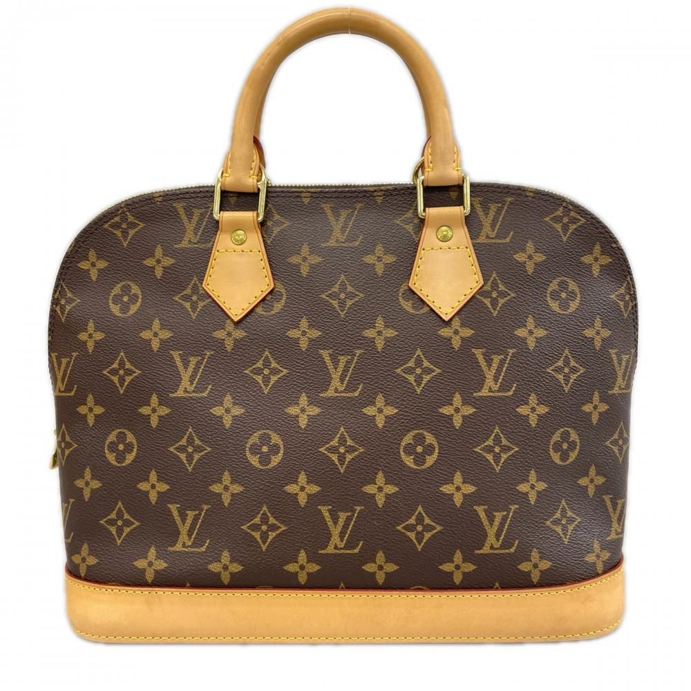 Louis Vuitton Handbag Monogram Alma PM LV Logo Brown Gold