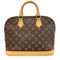 Louis Vuitton Handbag Monogram Alma PM LV Logo Brown Gold