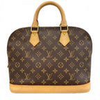 Louis Vuitton Handbag Monogram Alma PM LV Logo Brown Gold