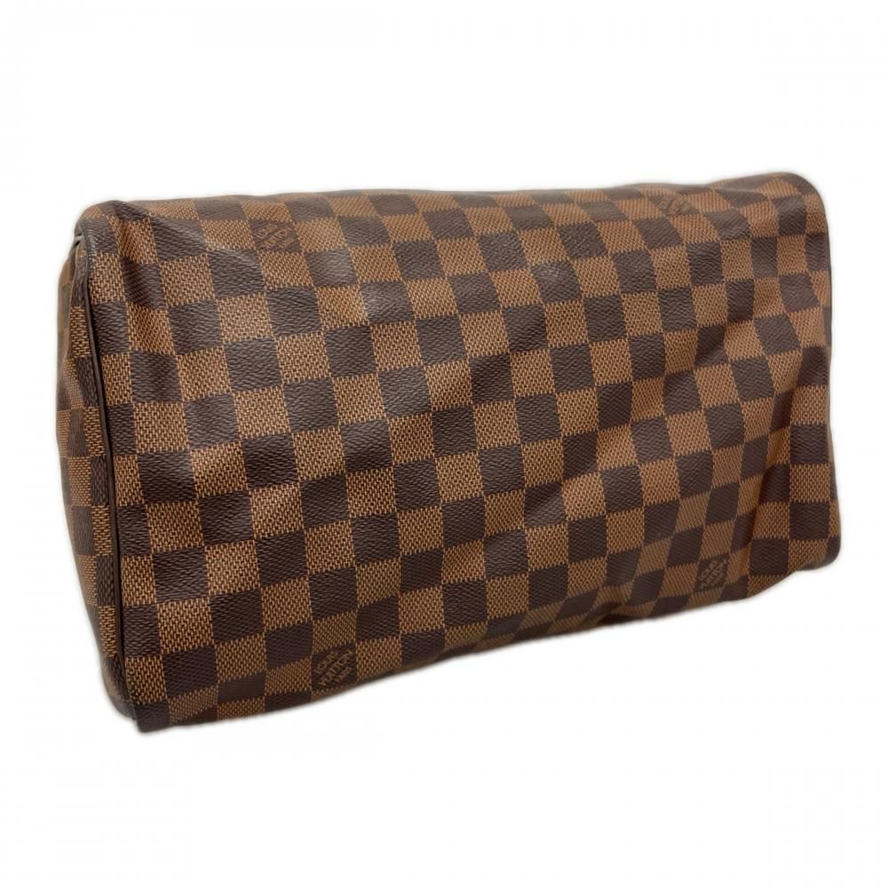 Louis Vuitton Handbag Damier Ebene Speedy 30 Canvas Brown Gold — view 3