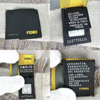 Fendi Scarf Zucca Shawl Large Wool Viscose Silk Beige — view 3