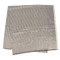 Fendi Scarf Zucca Shawl Large Wool Viscose Silk Beige