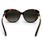 Gucci Sunglasses Interlocking G Acetate Metal Brown Gold Eyewear — view 3