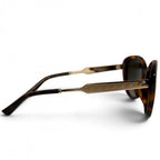Gucci Sunglasses Interlocking G Acetate Metal Brown Gold Eyewear — view 4