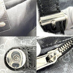 Gucci Backpack Interlocking G Medium GG Supreme Canvas Leather Gray Black Silver — view 7