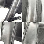 Gucci Backpack Interlocking G Medium GG Supreme Canvas Leather Gray Black Silver — view 6