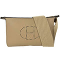 Hermes Shoulder Bag Vide Poche Crossbody Togo Beige Silver