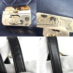 Chanel Handbag Chic with Me Quilted CC Logo Leather Black Gold — view 7