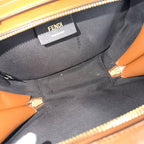 Fendi 2-Way O'lock Camera Case Shoulder Bag Crossbody Leather Brown Gold — view 4