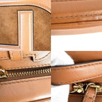 Fendi 2-Way O'lock Camera Case Shoulder Bag Crossbody Leather Brown Gold — view 7