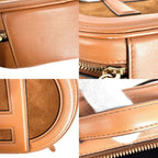Fendi 2-Way O'lock Camera Case Shoulder Bag Crossbody Leather Brown Gold — view 6