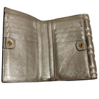 Fendi FF Pattern Medium Wallet Bifold Gold Colored — view 7