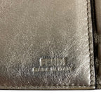 Fendi FF Pattern Medium Wallet Bifold Gold Colored — view 8