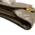 Fendi FF Pattern Medium Wallet Bifold Gold Colored — view 5