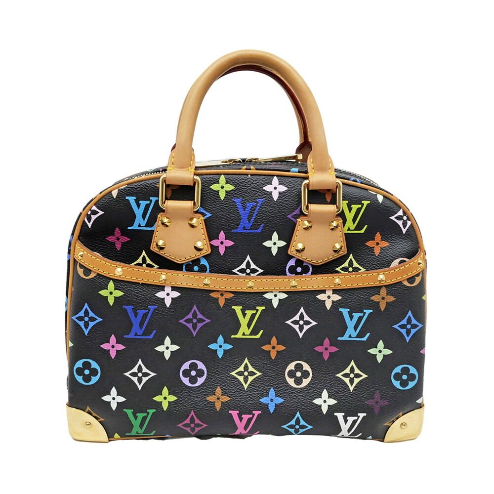 Louis Vuitton Trouville Handbag Noir Black Multicolor Bag