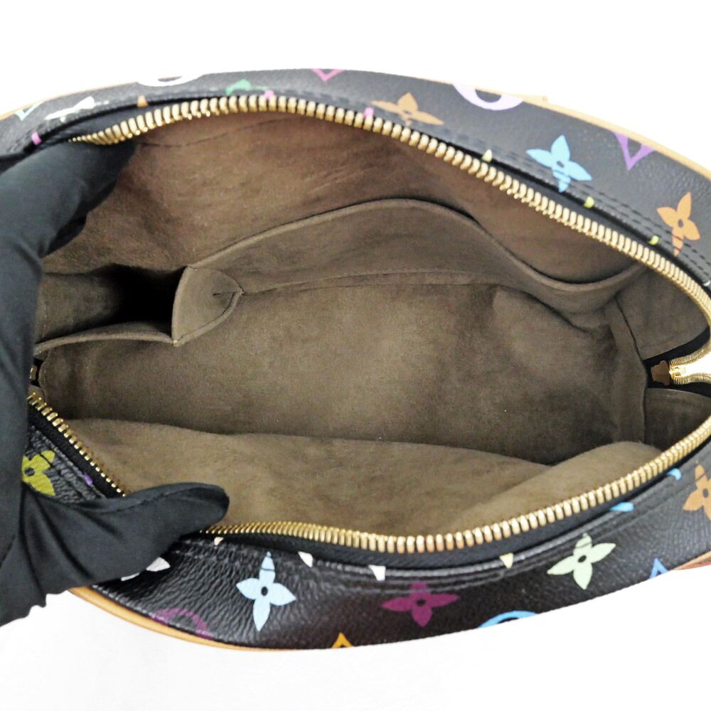 Louis Vuitton Trouville Handbag Noir Black Multicolor Bag — view 7