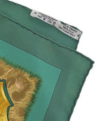 Hermes Bandana Scarf Green — view 4