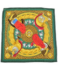 Hermes Bandana Scarf Green