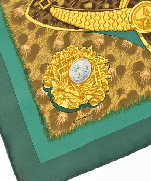 Hermes Bandana Scarf Green — view 3