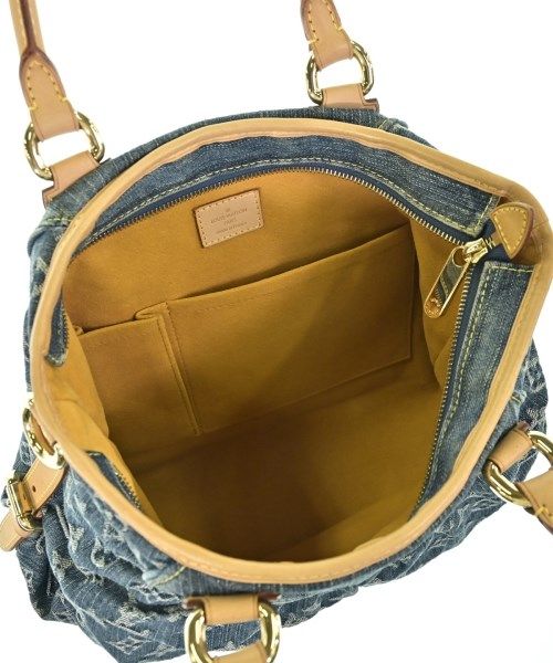 Louis Vuitton Monogram Denim Neo Cabby MM Handbag Blue — view 3