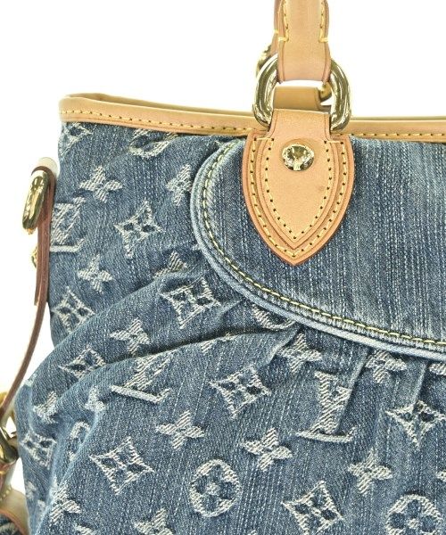 Louis Vuitton Monogram Denim Neo Cabby MM Handbag Blue — view 7
