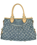 Louis Vuitton Monogram Denim Neo Cabby MM Handbag Blue