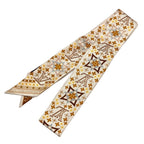 Louis Vuitton Bandeau BB Studs Narrow Scarf Beige Brown