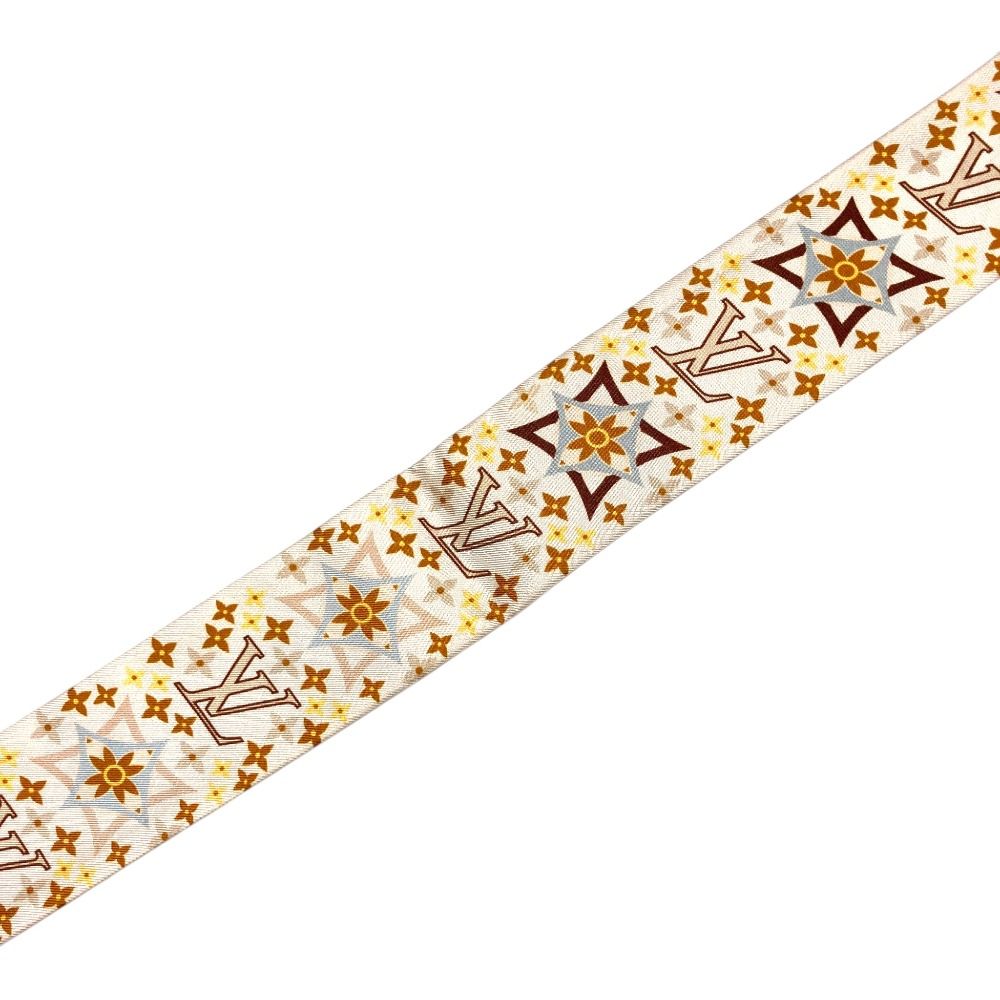 Louis Vuitton Bandeau BB Studs Narrow Scarf Beige Brown — view 3