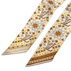 Louis Vuitton Bandeau BB Studs Narrow Scarf Beige Brown — view 2