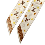 Louis Vuitton Bandeau BB Studs Narrow Scarf Beige Brown — view 6