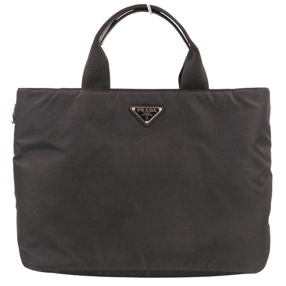 Prada Re-Nylon Pouch Shoulder Strap Triangle Logo 2-Way Handbag Black
