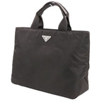 Prada Re-Nylon Pouch Shoulder Strap Triangle Logo 2-Way Handbag Black — view 6