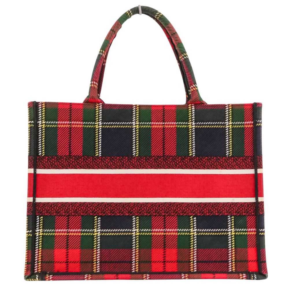 Dior Book Tote Handbag Red Green — view 2