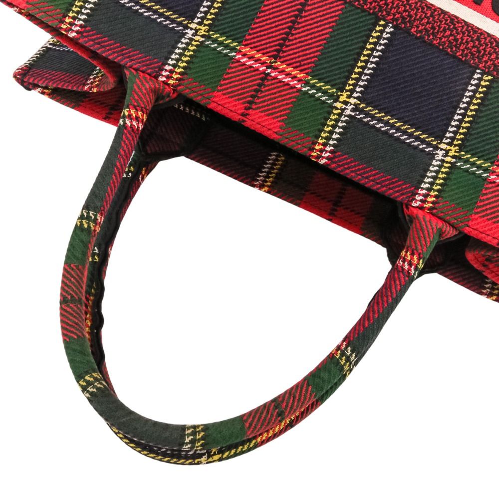 Dior Book Tote Handbag Red Green — view 6