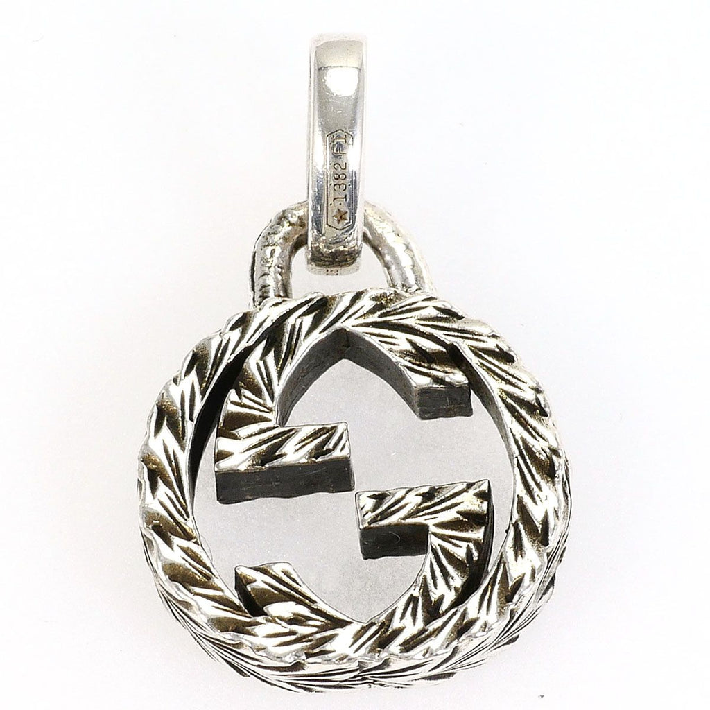 Gucci Interlocking G Arabesque 925 Sterling Silver Pendant Necklace — view 2