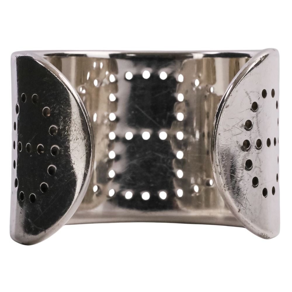 Hermes Evelyne Eclipse Cuff Bangle SM Silver Bracelet — view 3